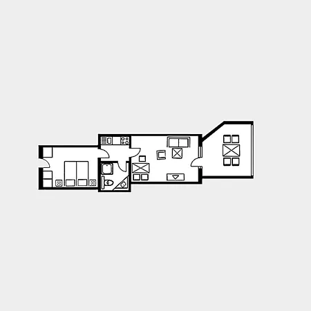 Apartment Mit Meerblick, 1 Schlafzimmer Und Balkon Sv 617